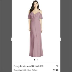 Dessy Collection - bridesmaid dress - dusty rose
